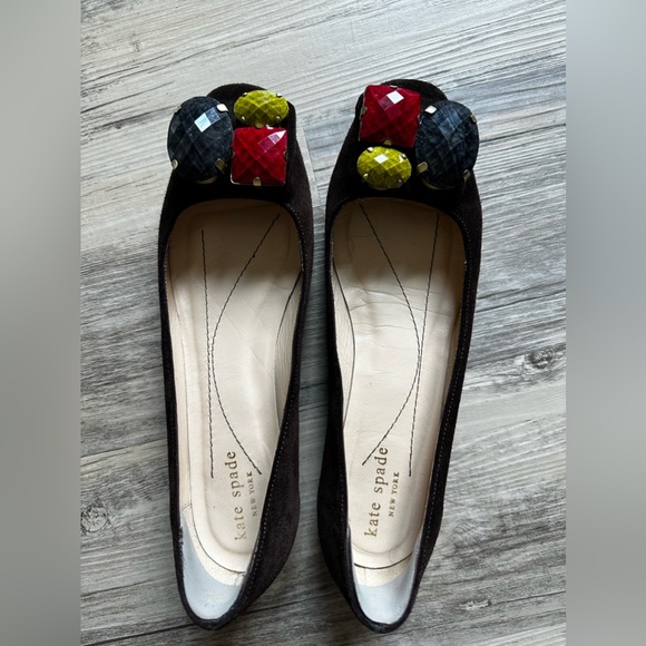 kate spade…old school~Italian made flats with jewels and dust bag - Picture 3 of 9
